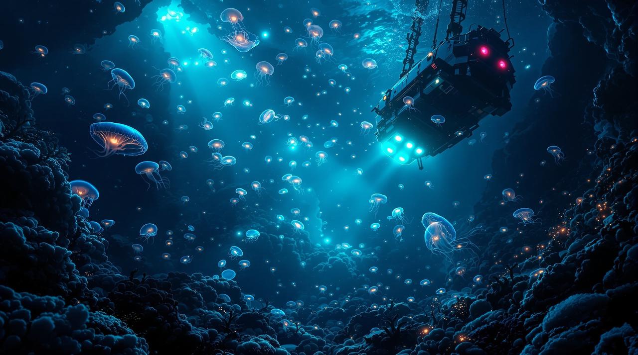 奈菲影视纪录片:深海发光生物探秘之旅